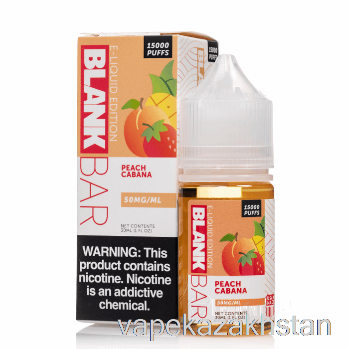 Vape Smoke Peach Cabana - BLANK BAR Salts - 30mL 50mg